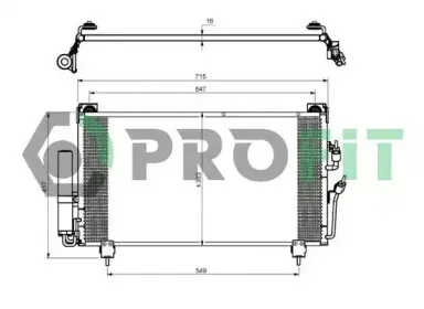 PR 1602C1 PROFIT Конденсатор, кондиционер PR 1602C1 PROFIT Конденсатор, кондиционер